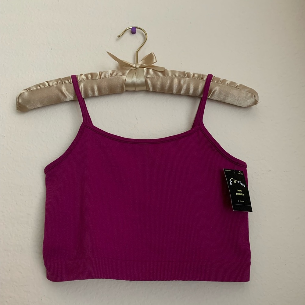 Girls' Seamless Cropped Cami Bralette - art class